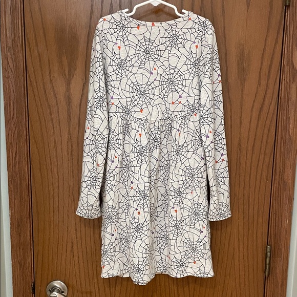CARTERS UEC Girls Size 12 Gray and Black Spider Web Patterned Dress 🕷️ - Picture 9 of 11